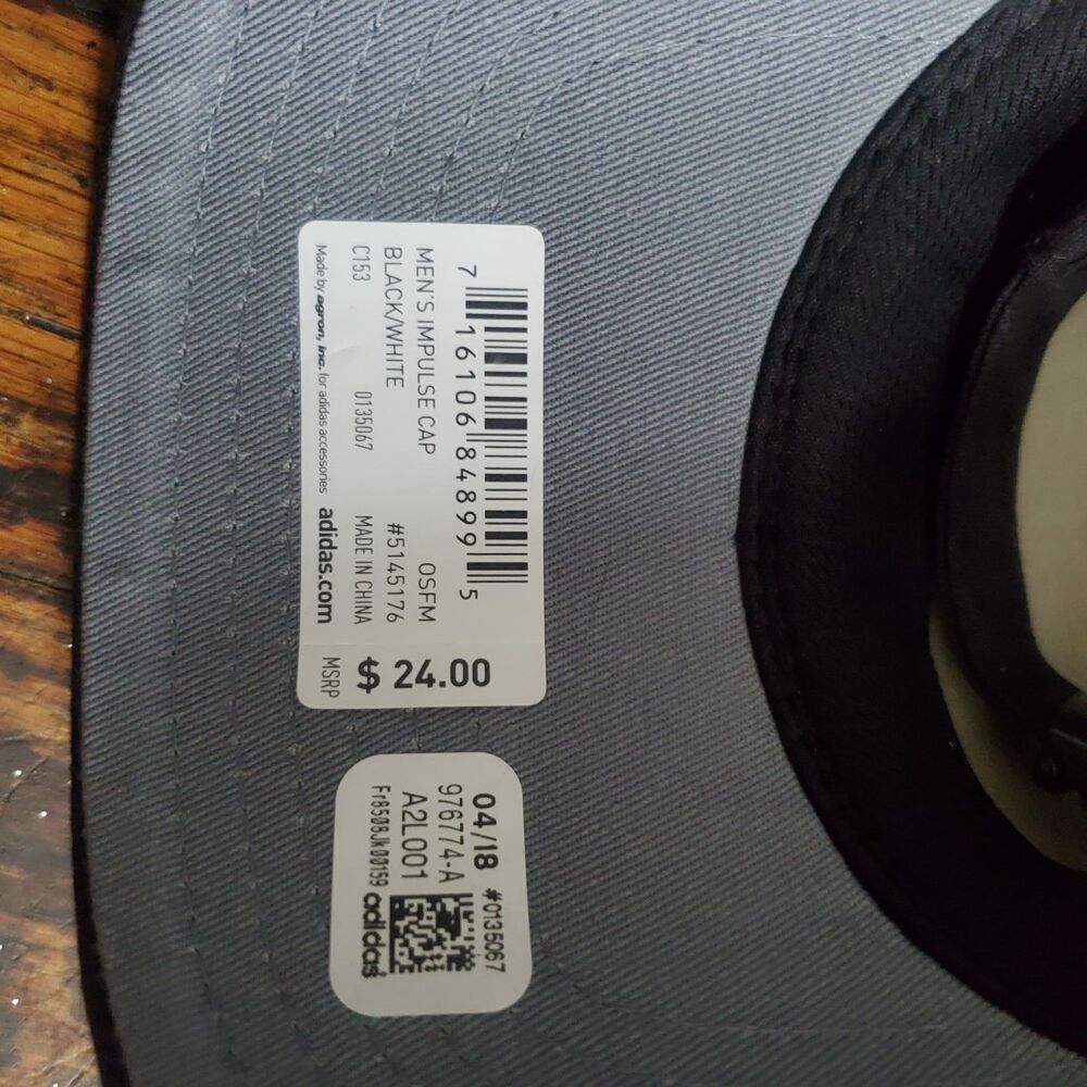 Adidas Impulse Cap one size msrp $24